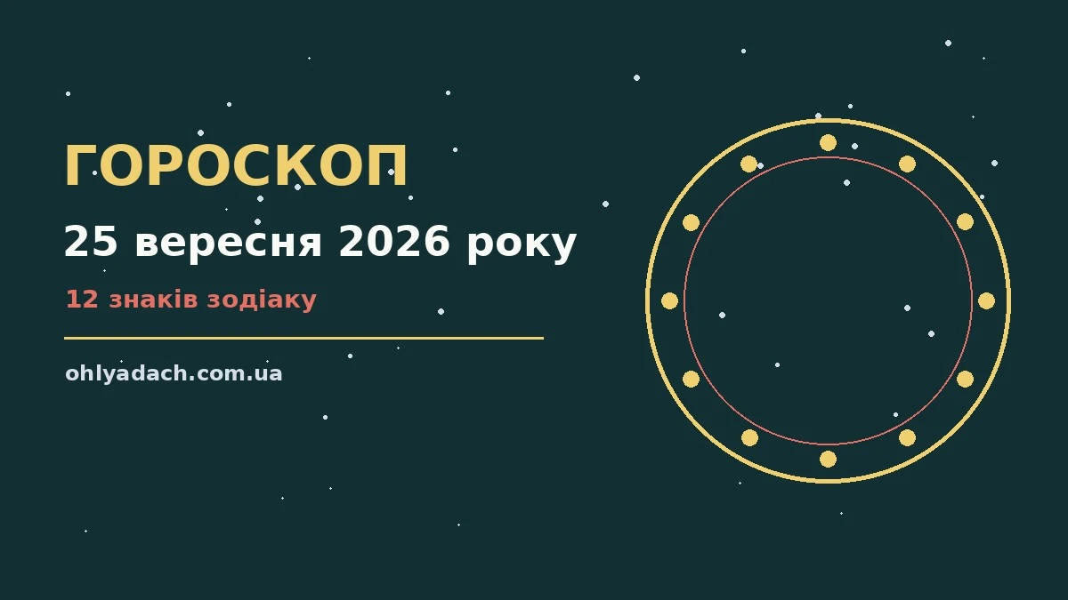 Гороскоп на 25 вересня 2026 року — фінанси, покупки та домовленості